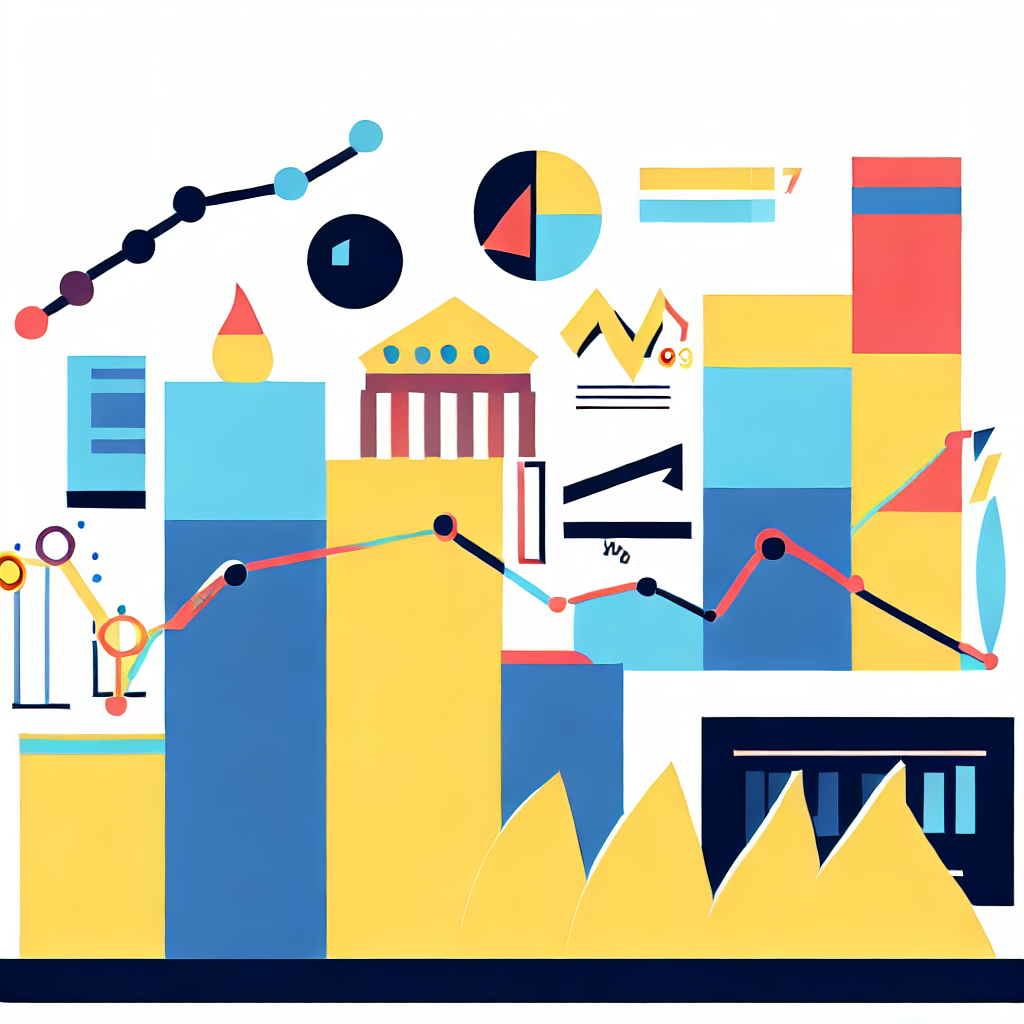 Flat vector style chart comparing the annual growth rates of different business sectors in Korea