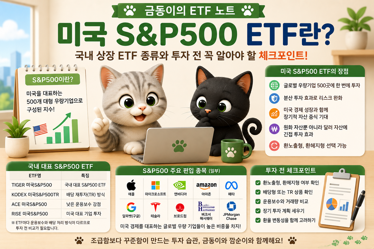 국내 주식 ETF미국 S&P500 관련 내용