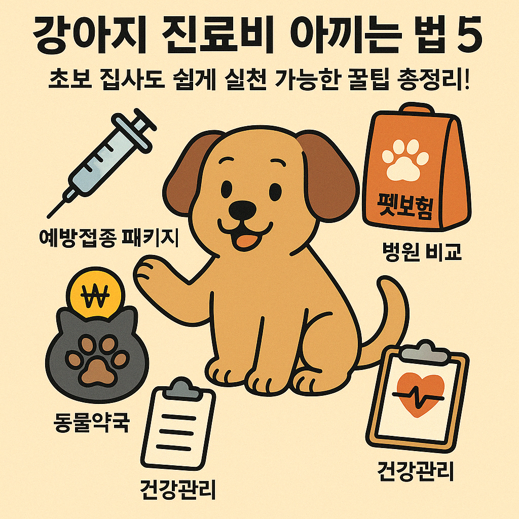 더보기
💰 강아지 진료비 아끼는 법 5가지 🐶