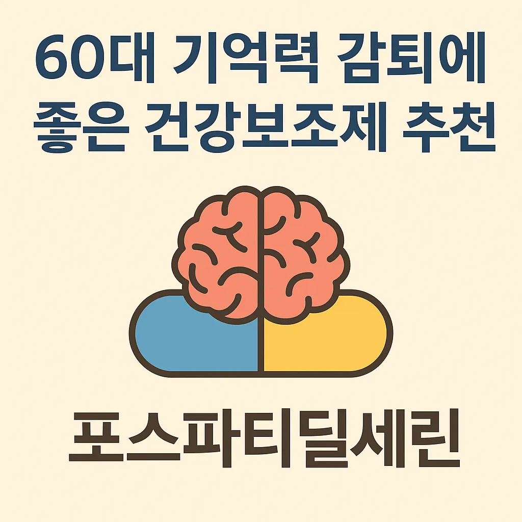 60대 기억력 감퇴에 좋은 건강보조제 추천 – 포스파티딜세린
