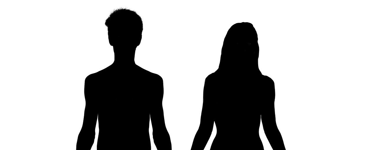 남자 여자 실루엣