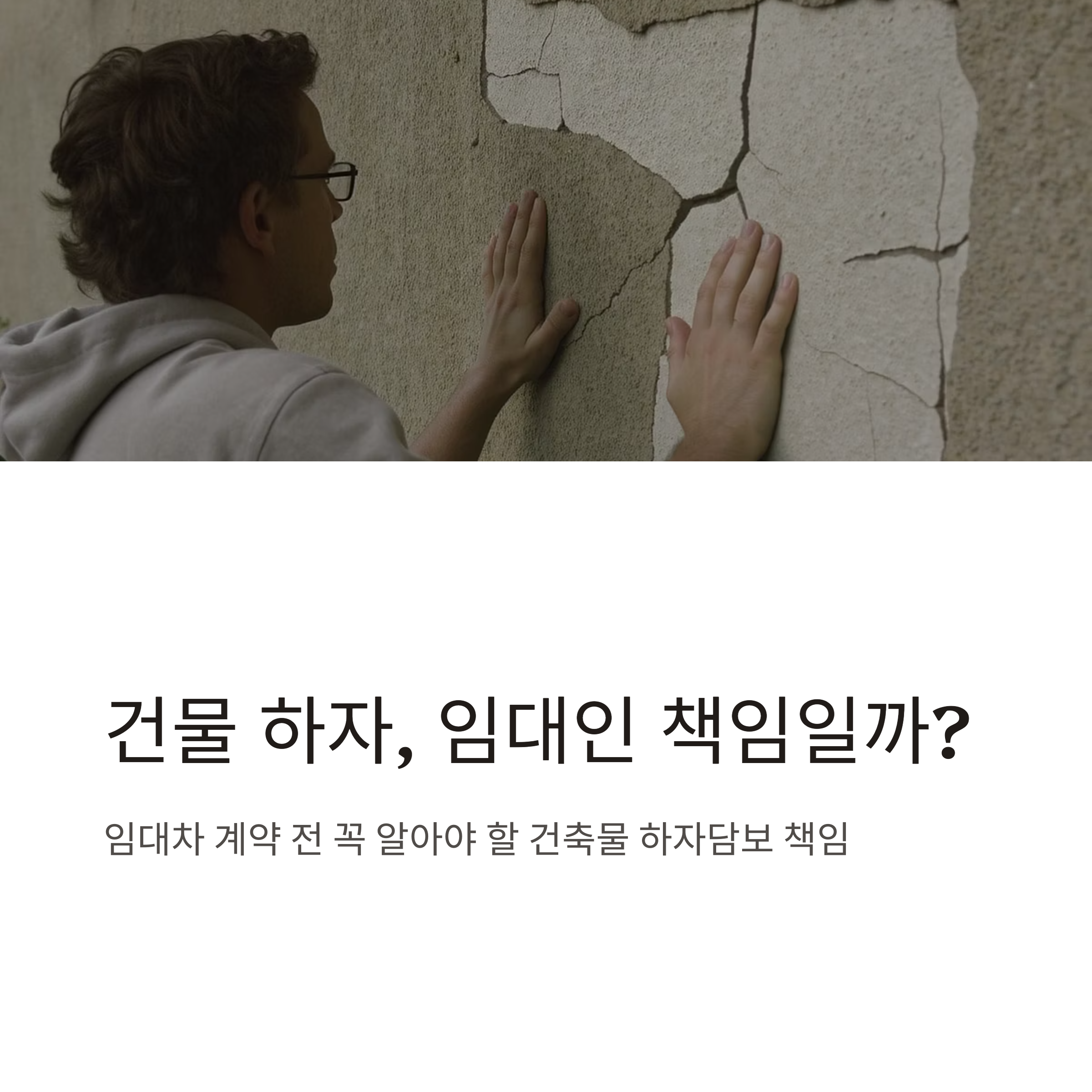 건축물 하자담보 책임, 임대차 계약 전에 꼭 확인하세요