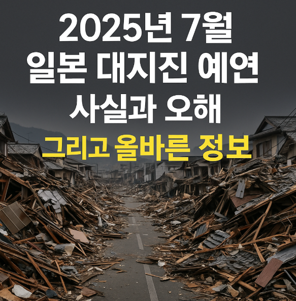 2025년 7월 일본 대지진 예언, 사실과 오해 그리고 올바른 정보