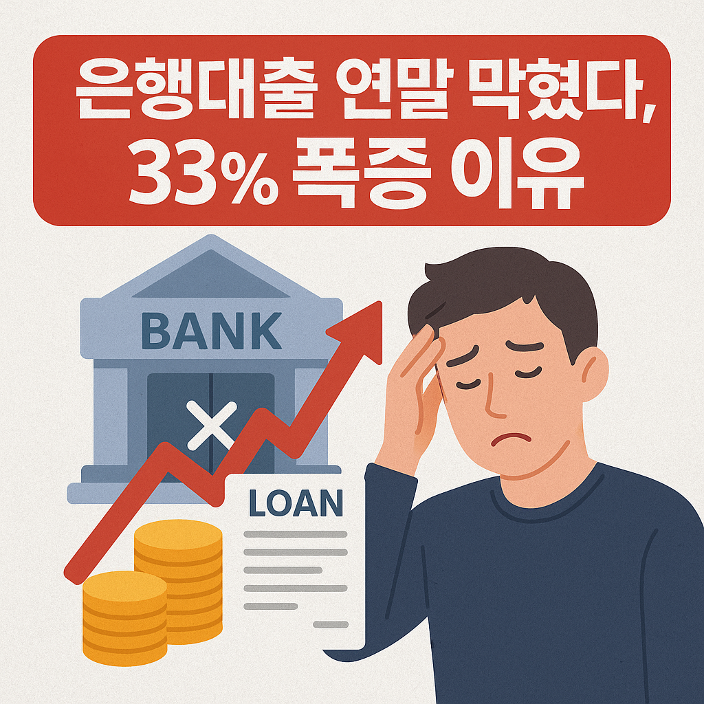 연말대출 폭증 이유 그러나 대출이 잘 안되는 것에 대한 이미지