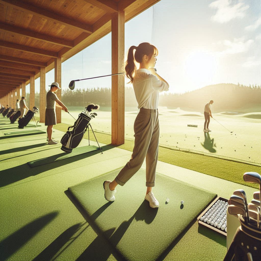 실외골프연습장 배경