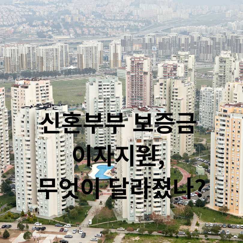 2025년 서울 보증금 이자지원 혜택 확대!