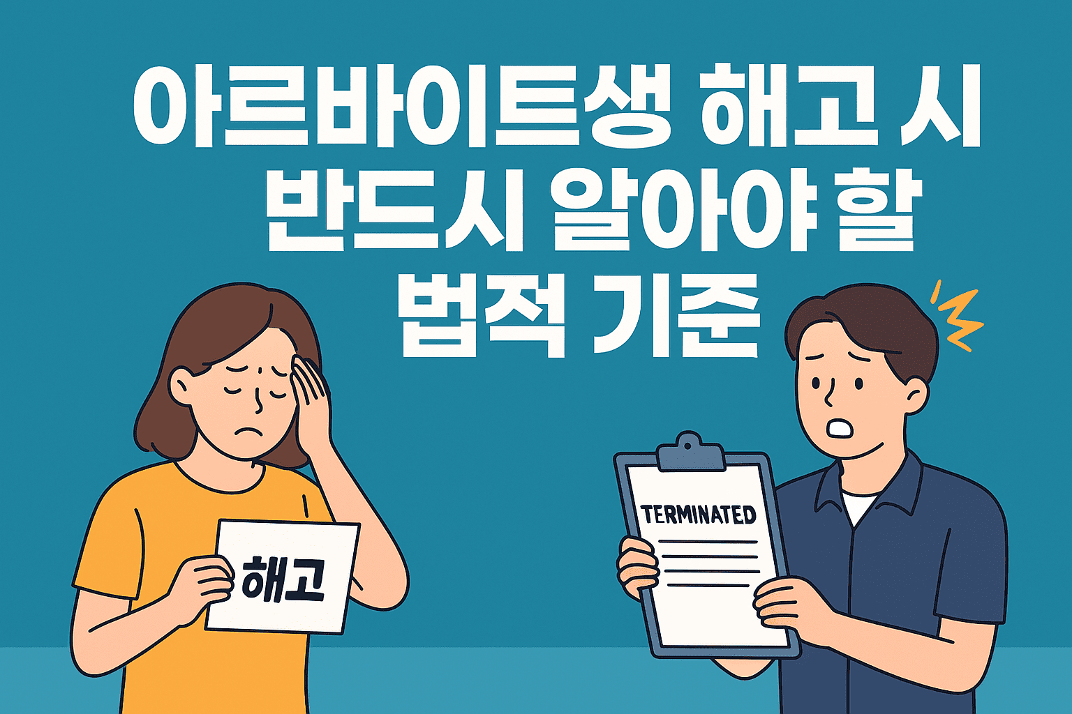 알바 해고, 정당한가요? 꼭 알아야 할 법적 기준 총정리!