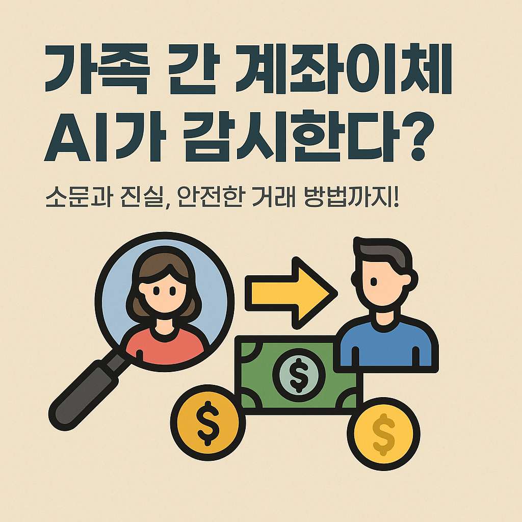 가족 간 계좌이체, AI가 감시한다는 소문 진실은 따로 있다!
