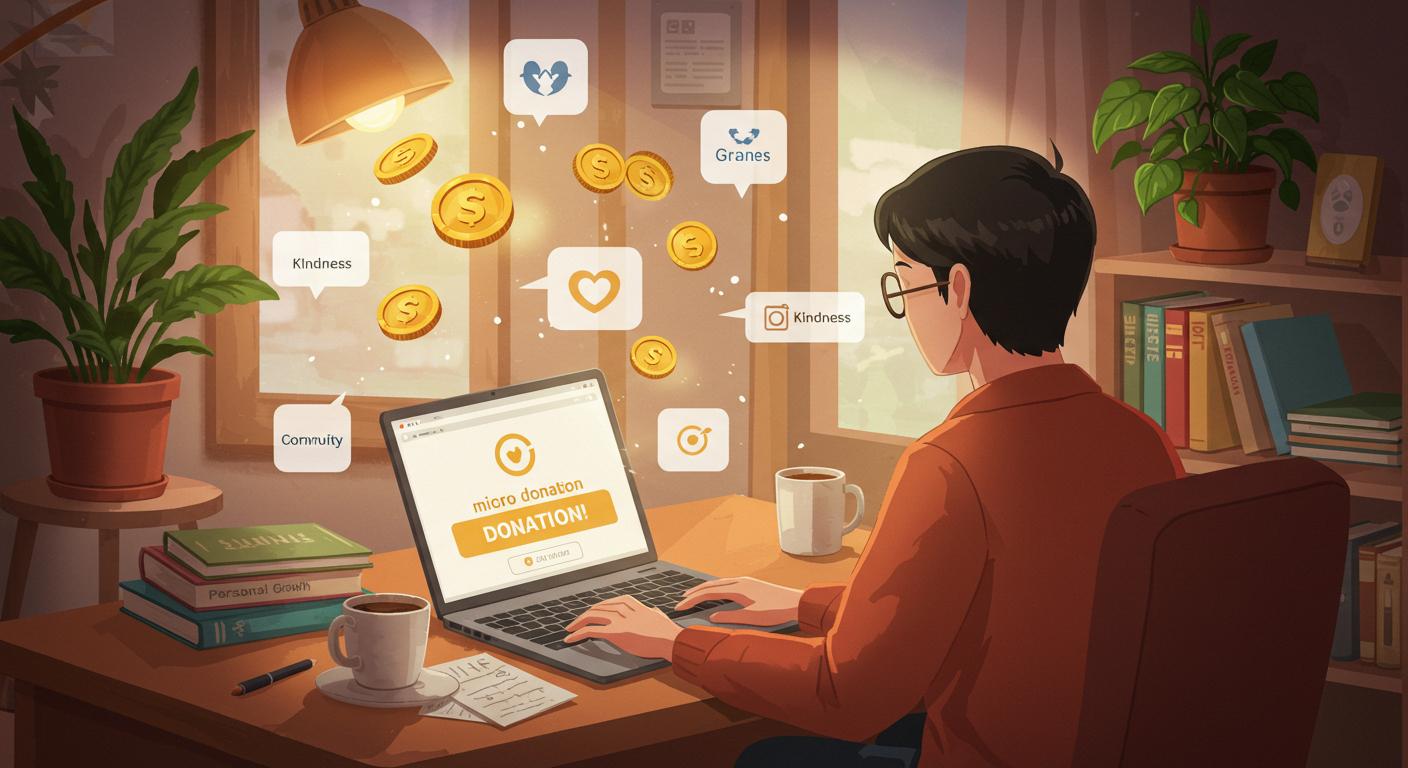 기부로 시작하는 자기 계발 소액 기부, 신뢰할 수 있는 플랫폼에 관한 이미지