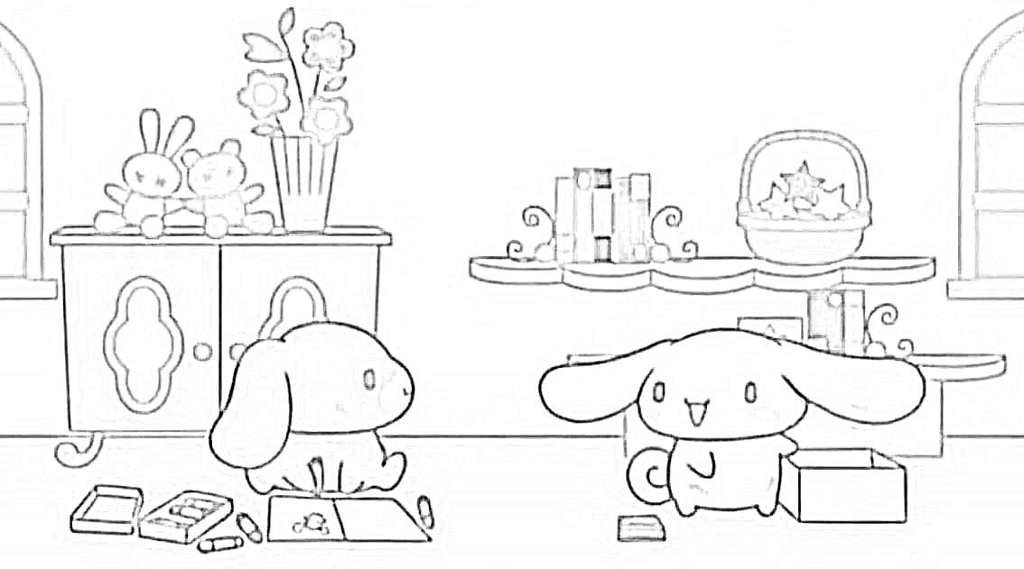 시나모롤 색칠공부