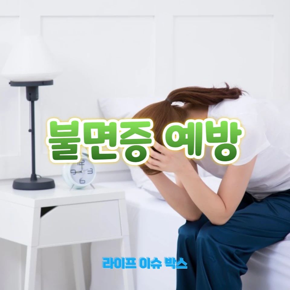 불면증 예방