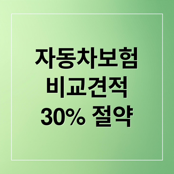 자동차보험 비교견적사이트