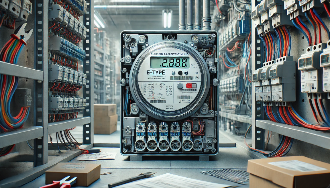 상업 건물에 설치된 Advanced E타입 전자식 전력량계