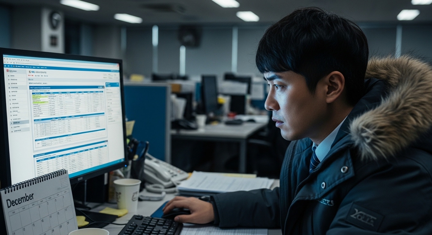연말정산 시즌, 모니터 앞의 고민