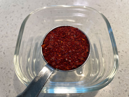 오이무침 양념 - 고춧가루