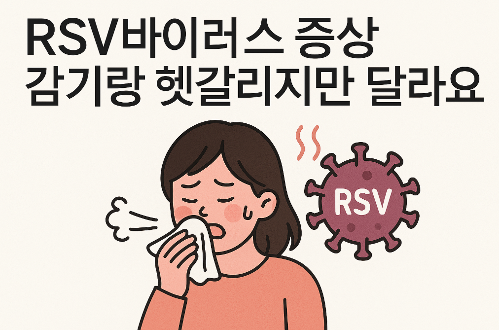 RSV바이러스 감기와 헷갈린다면? 증상 차이점 3분 정리