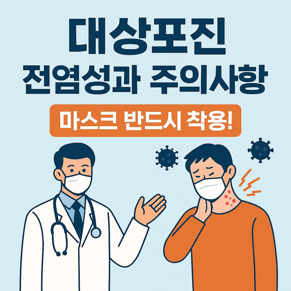 대상포진 전염성과 주의사항 이미지