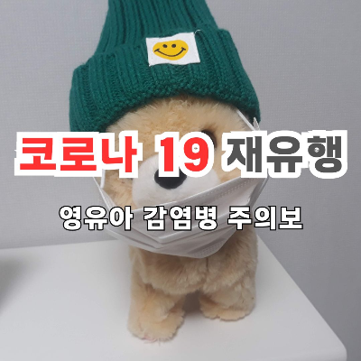 마스크를 쓴 멍멍이 인형