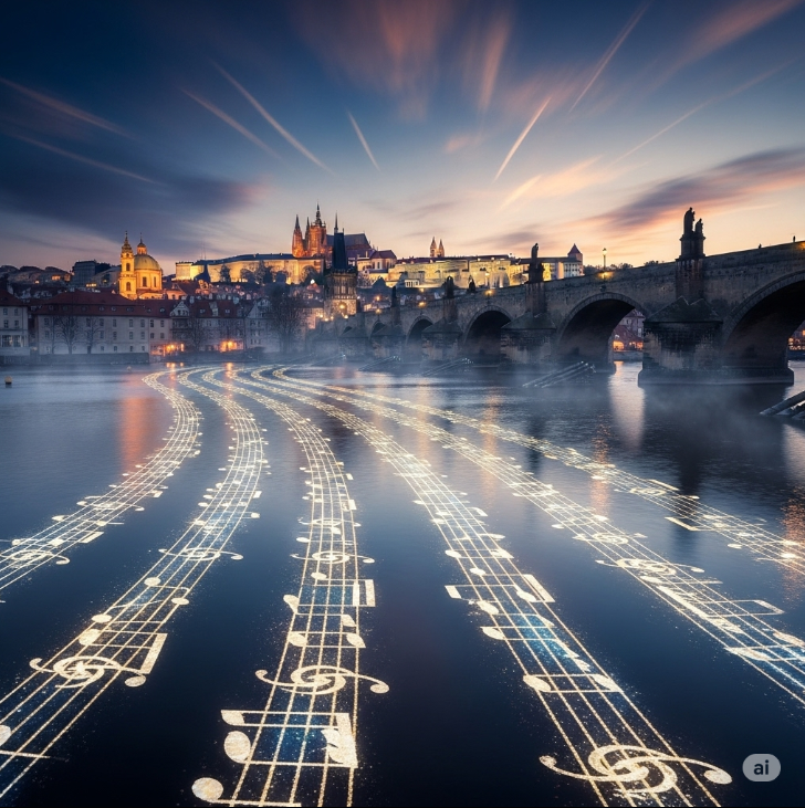 체코 몰다우강 그림