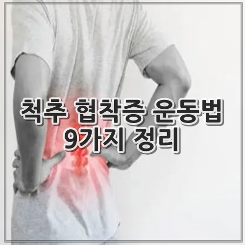 척추 협착증 운동법 9가지 정리