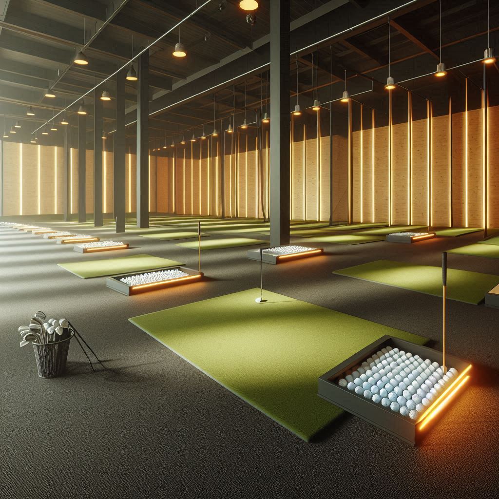 실내골프연습장 배경