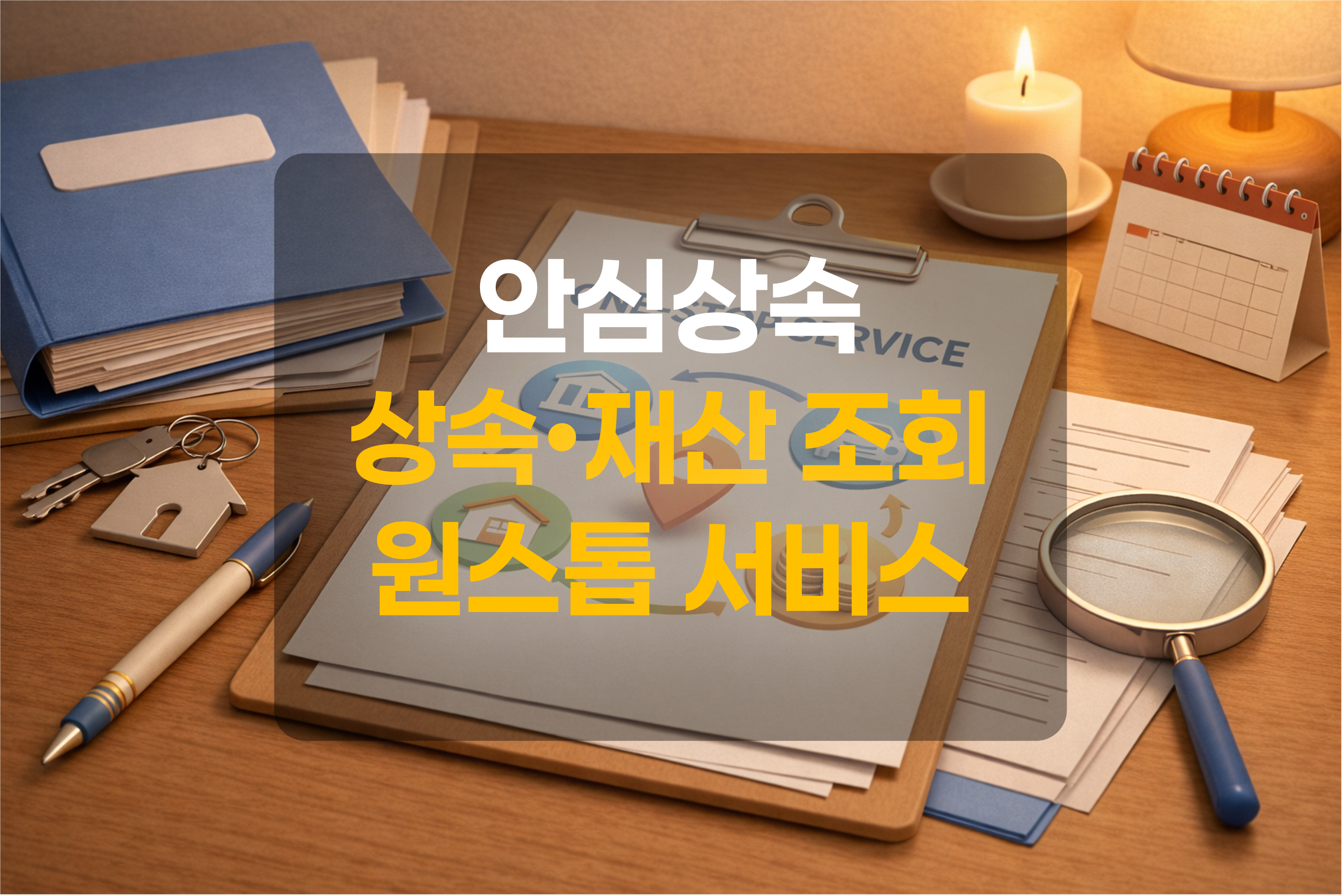 안심상속 서비스를 표현한 그림