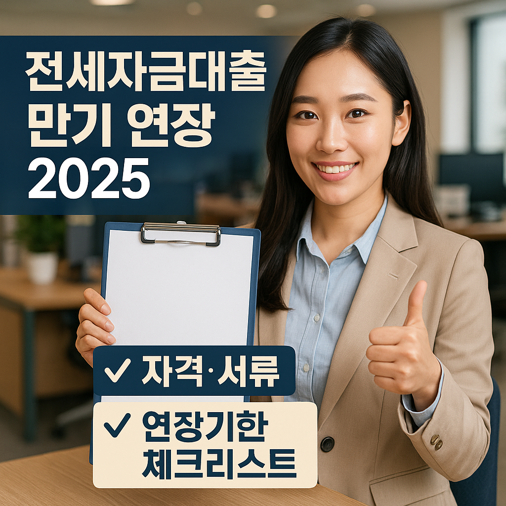전세자금대출 만기 연장 2025 | 자격·서류·연장기한 체크리스트