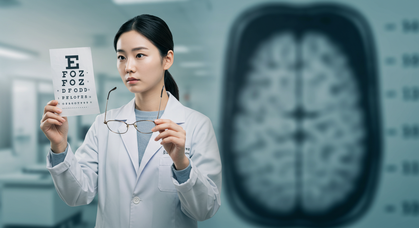 망막박리, 뇌졸중