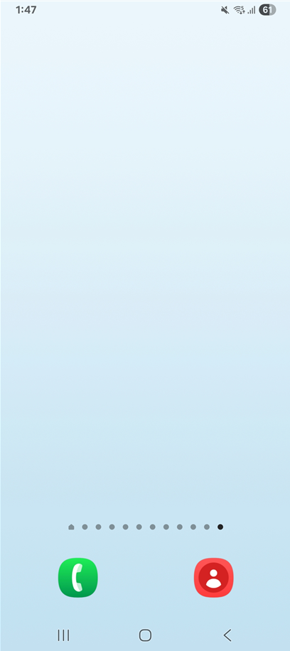 방법 1: 화면 상단에서 아래로 손가락 끌어내리기