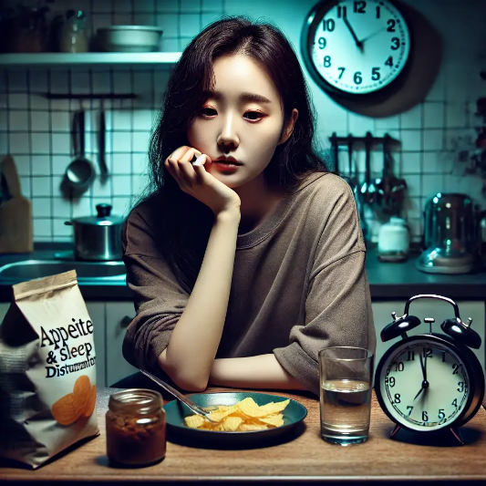 폭식,식욕저하,수면,수면증가,수면감소,불면증,불안