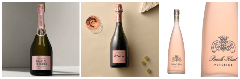 찰스 하이직 로제 리저브, 아얄라 로제 마져, 샤또 푸에슈오 프레스티지 로제 사진