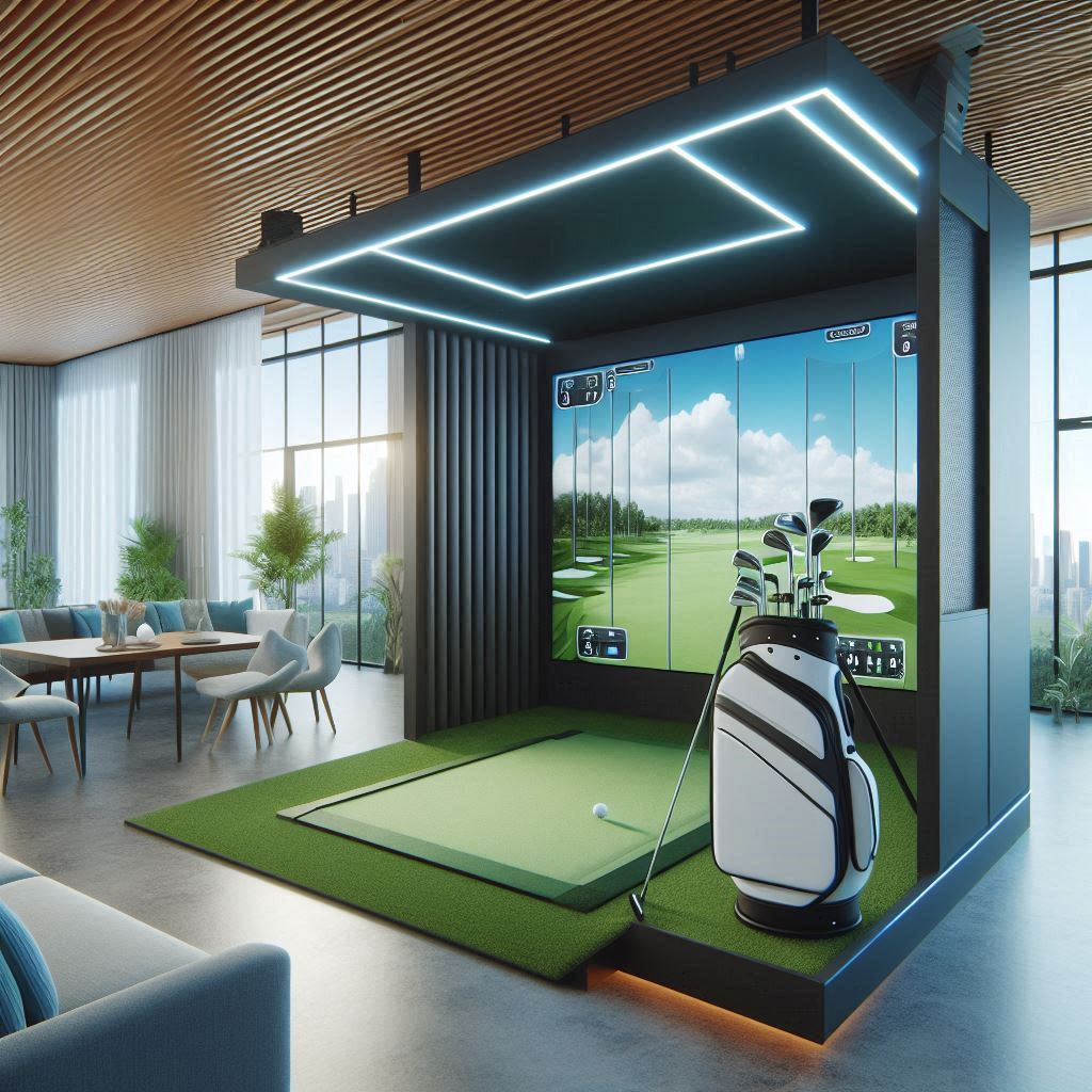 스크린골프장 배경