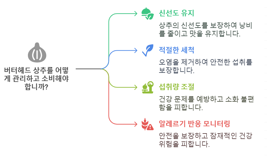 버터헤드 상추 섭취 시 주의사항