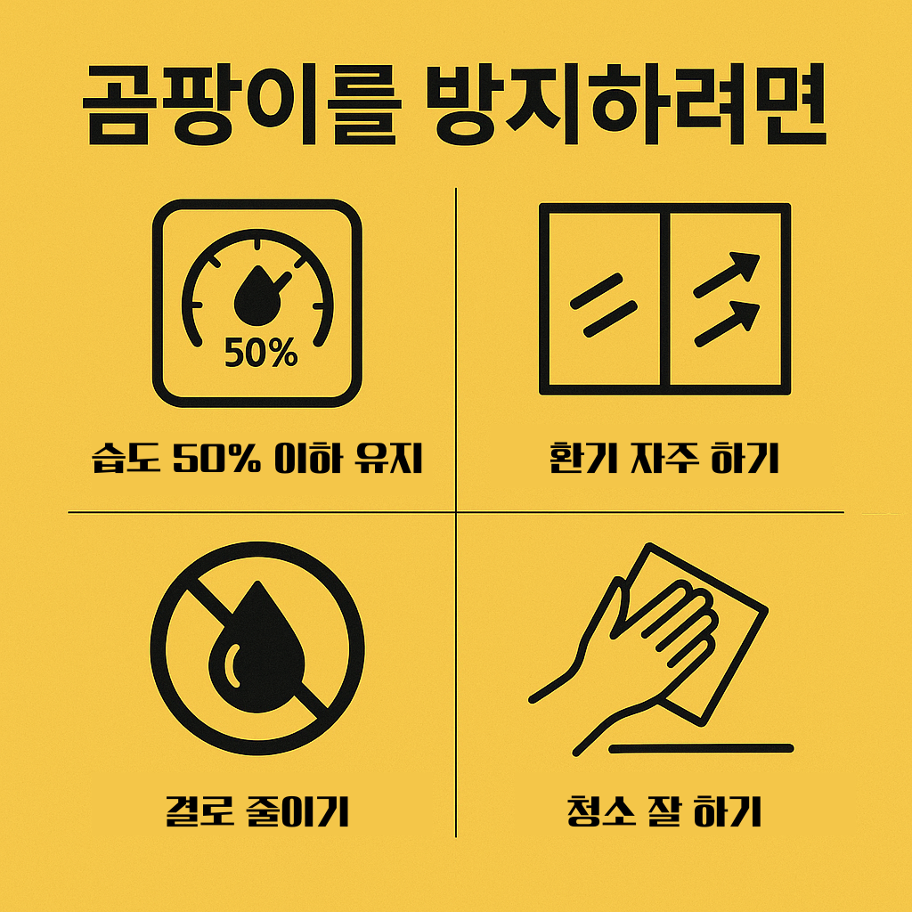 곰팡이 예방의 핵심