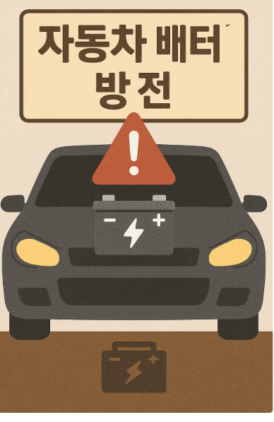 자동차배터리방전AI이미지