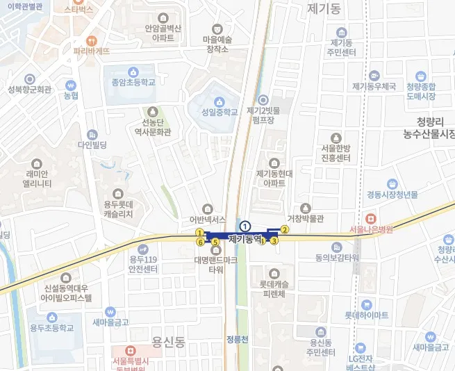 신설동역 노선도
