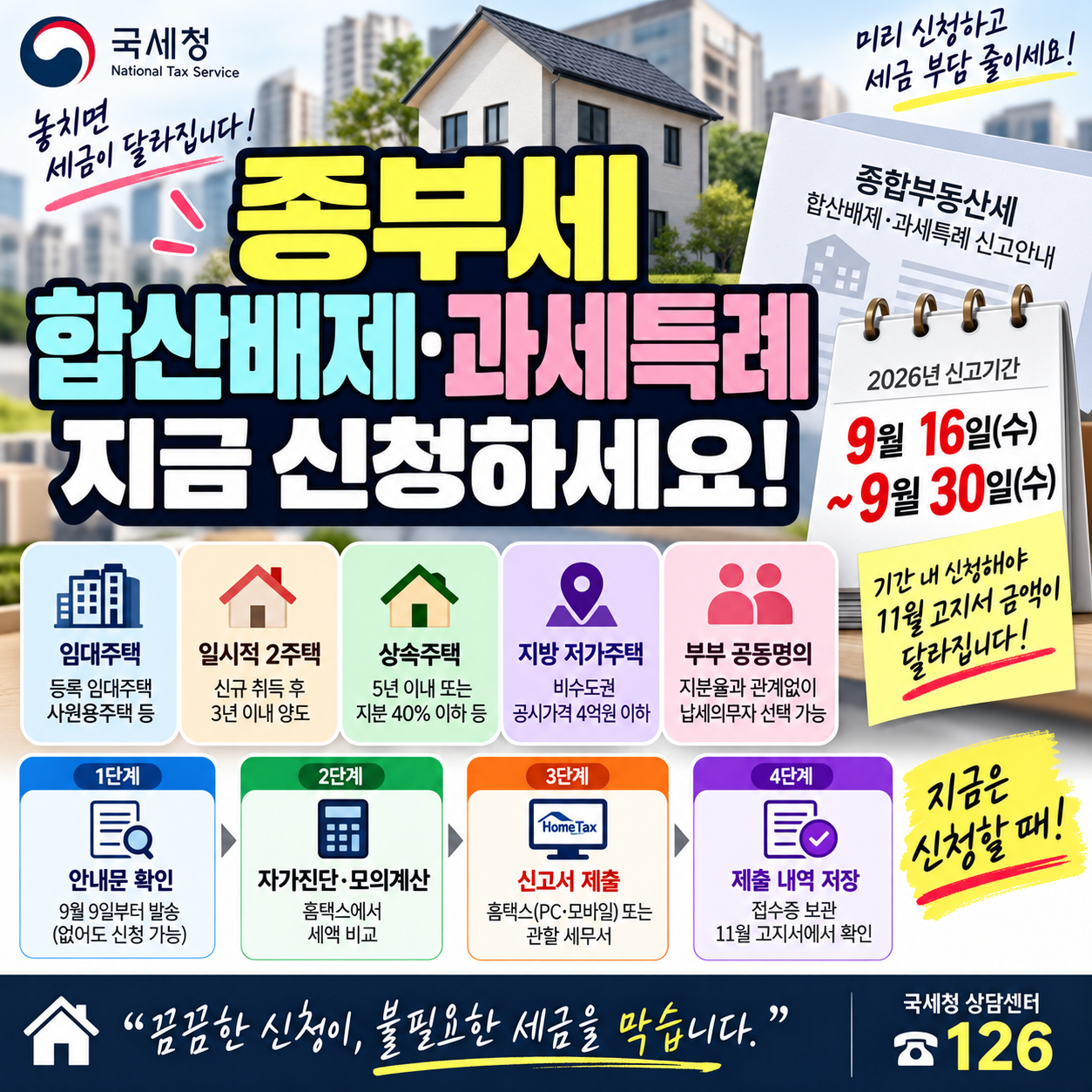 종부세 합산배제 신청