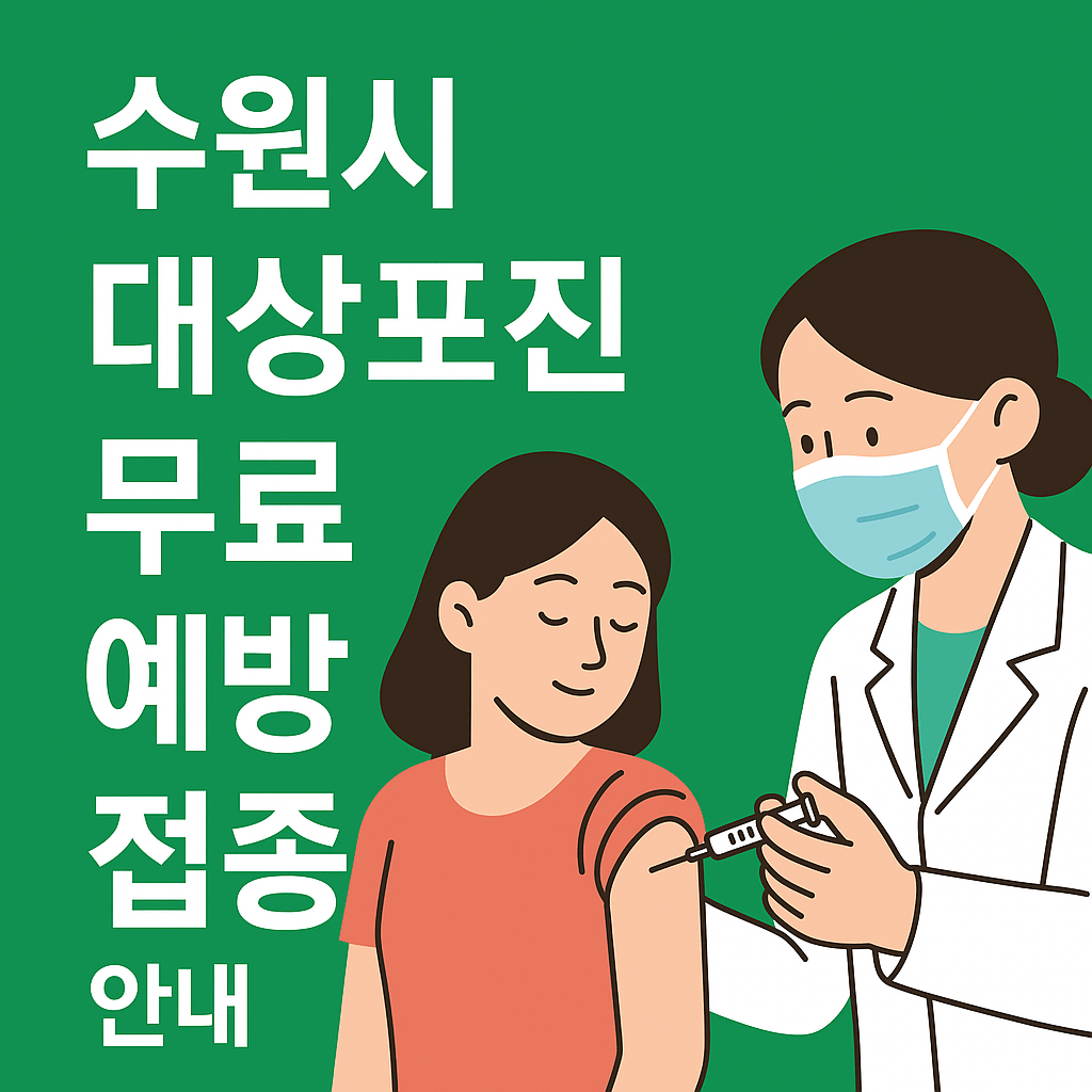 수원시 대상포진 무료 접종 - 사진