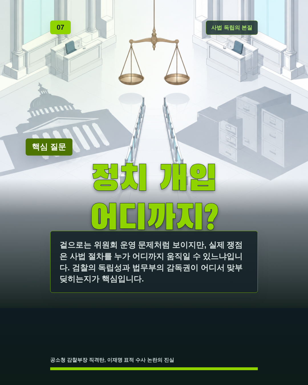 정치 개입 어디까지?