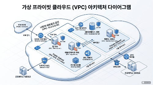 VPC(Virtual Private Cloud) 완전 정복 클라우드 안에 내 전용 네트워크 만드는 법 3단계 참조이미지
