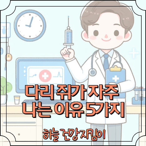 다리 쥐가 자주 나는 이유 5가지