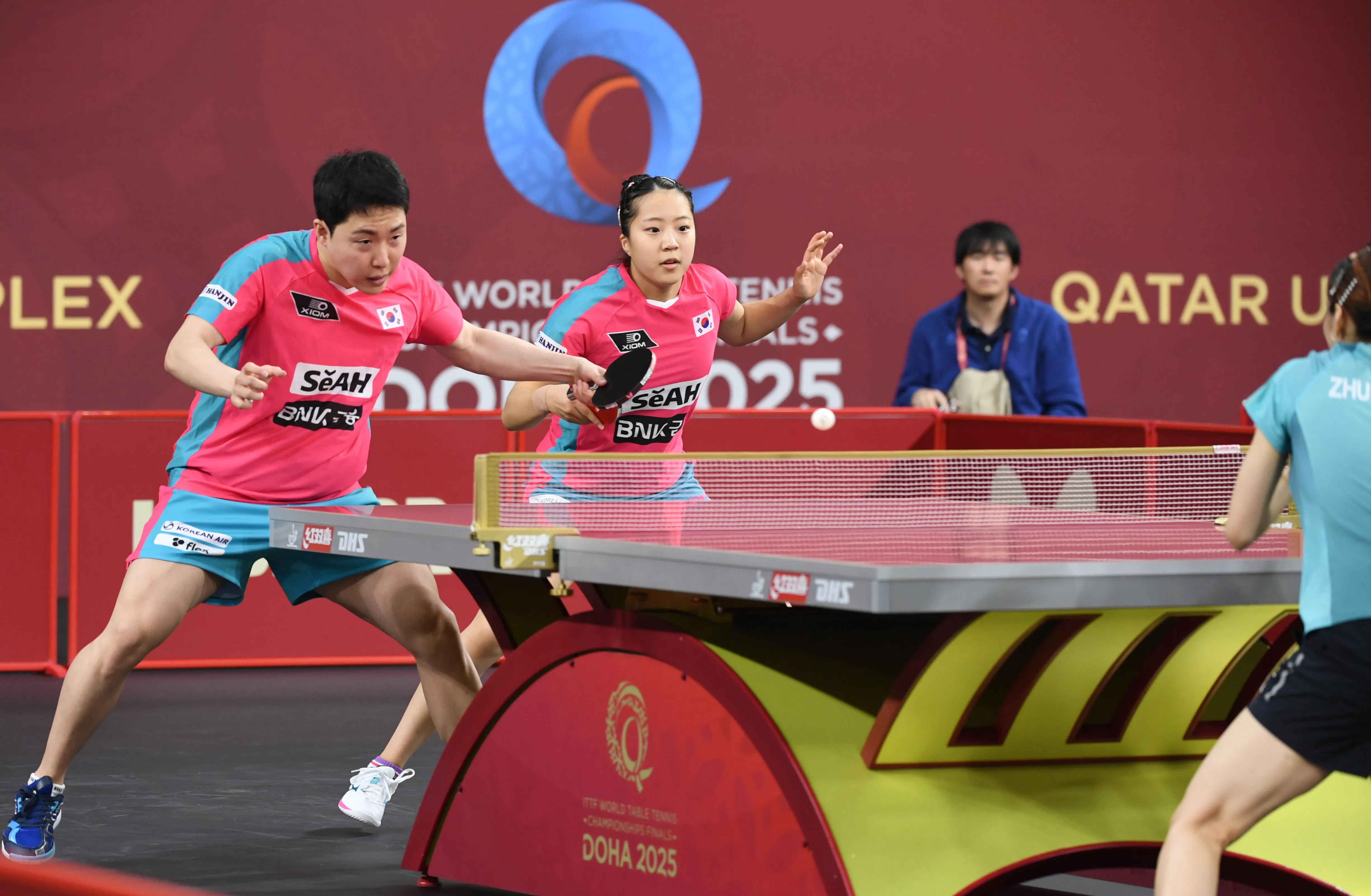 2025 도하 세계탁구선수권대회 결과 – 한국 복식 전원 32강 진출, 박가현·장우진 단식 승리!
