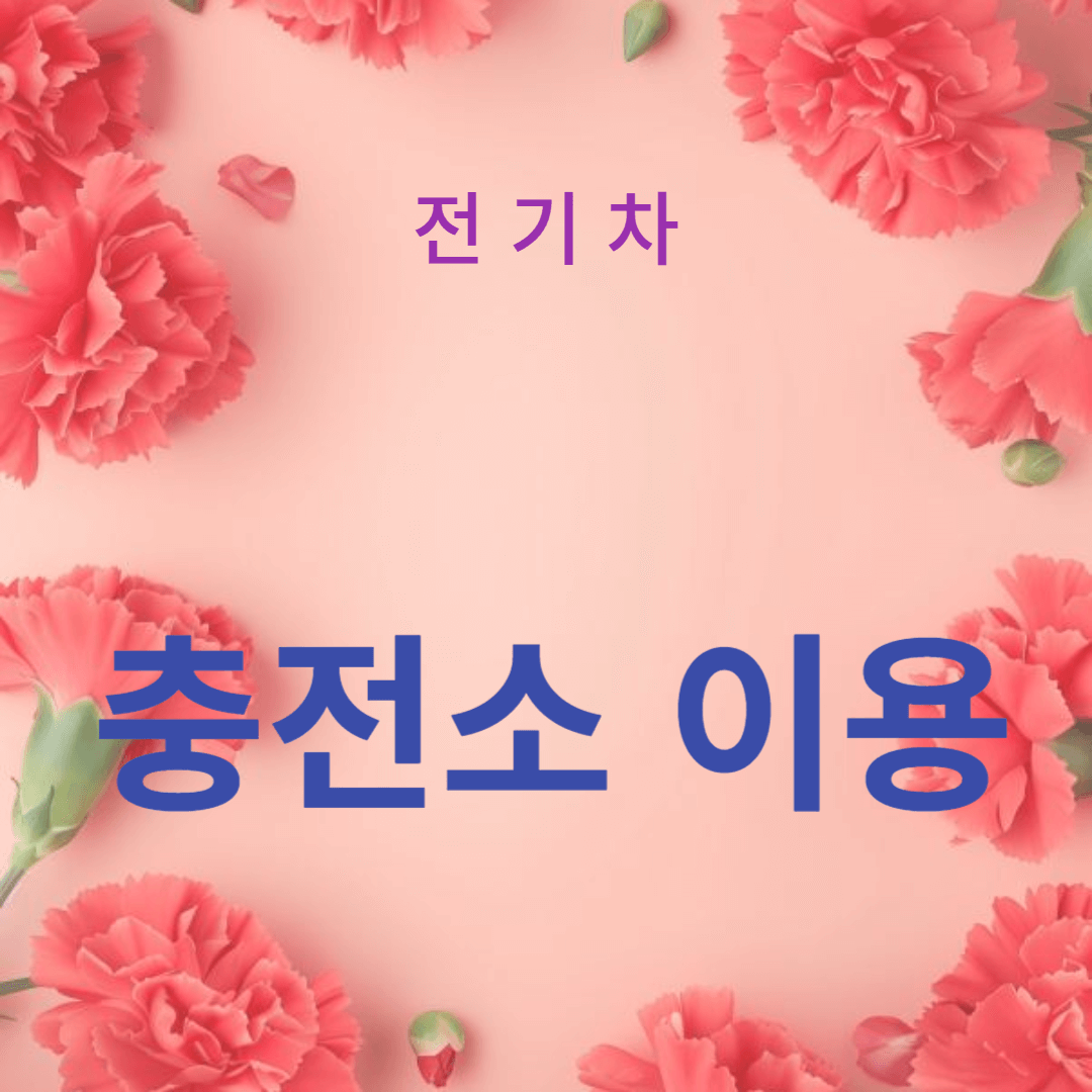 전기차 충전소 이용 시 주의사항