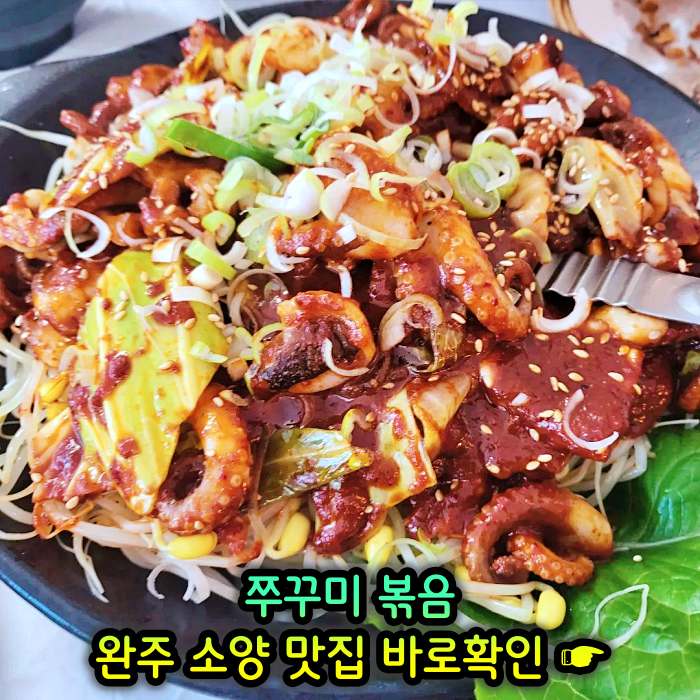 이만기 동네한바퀴 완주 소양 송광사 주꾸미볶음 맛집