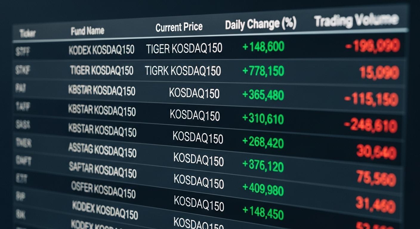 코스닥150 etf 리스트