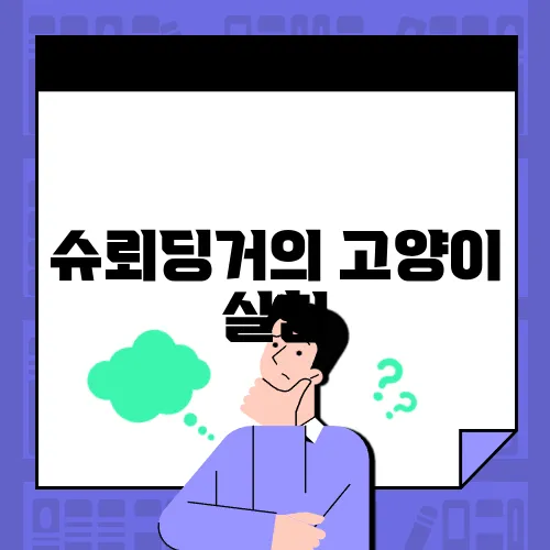 슈뢰딩거의 고양이 실험, 다중역학의 모호성을 이해하다