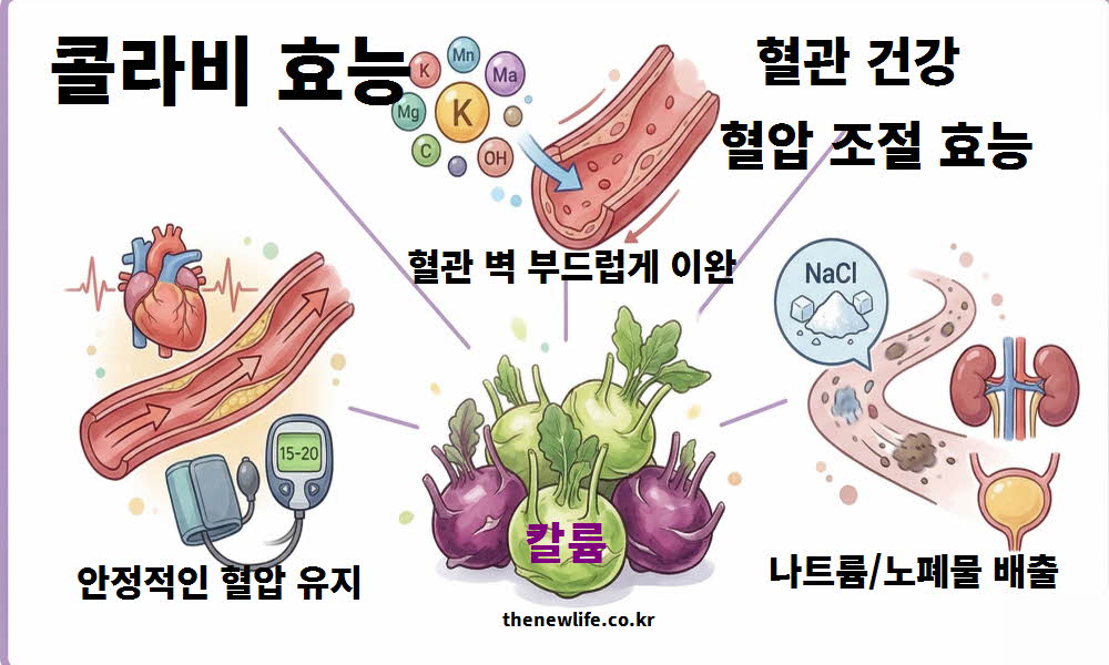 콜라비 효능 혈관 건강 혈압 조절