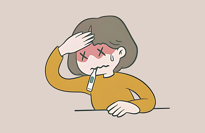 발열이-심한-여성