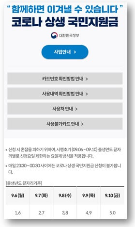 신청날짜정보