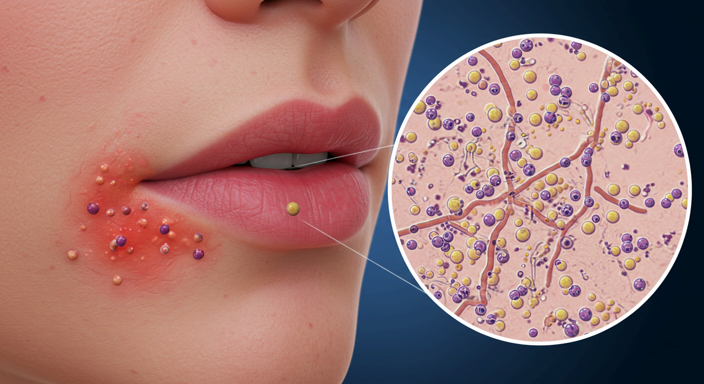 세균·곰팡이 감염도 구순염 원인이 됩니다